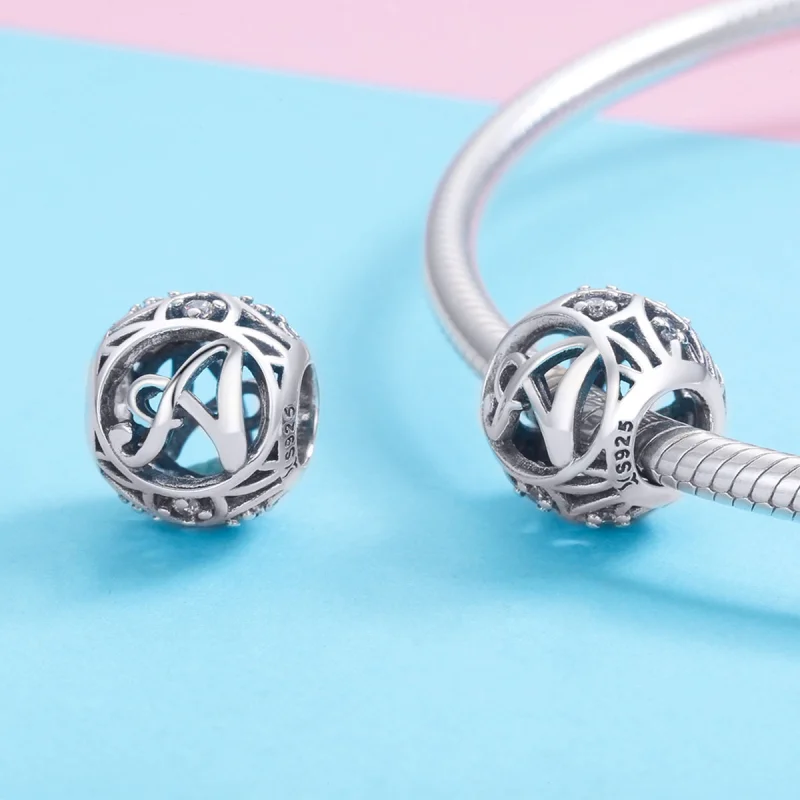 (afbeelding voor) Pandora Style Letter-A Bedel - SCC738-A - Bekijken 3