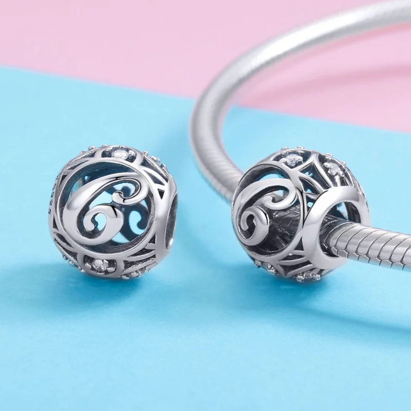 (afbeelding voor) Pandora Style Letter-C Bedel - SCC738-C - Bekijken 3