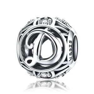 (afbeelding voor) Pandora Style Letter-D Bedel - SCC738-D
