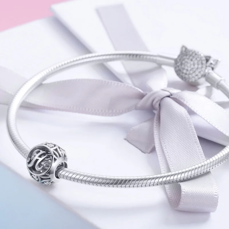 (afbeelding voor) Pandora Style Letter-H Bedel - SCC738-H - Bekijken 4