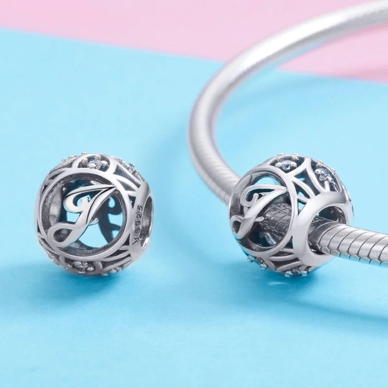 (afbeelding voor) Pandora Style Letter-J Bedel - SCC738-J - Bekijken 3
