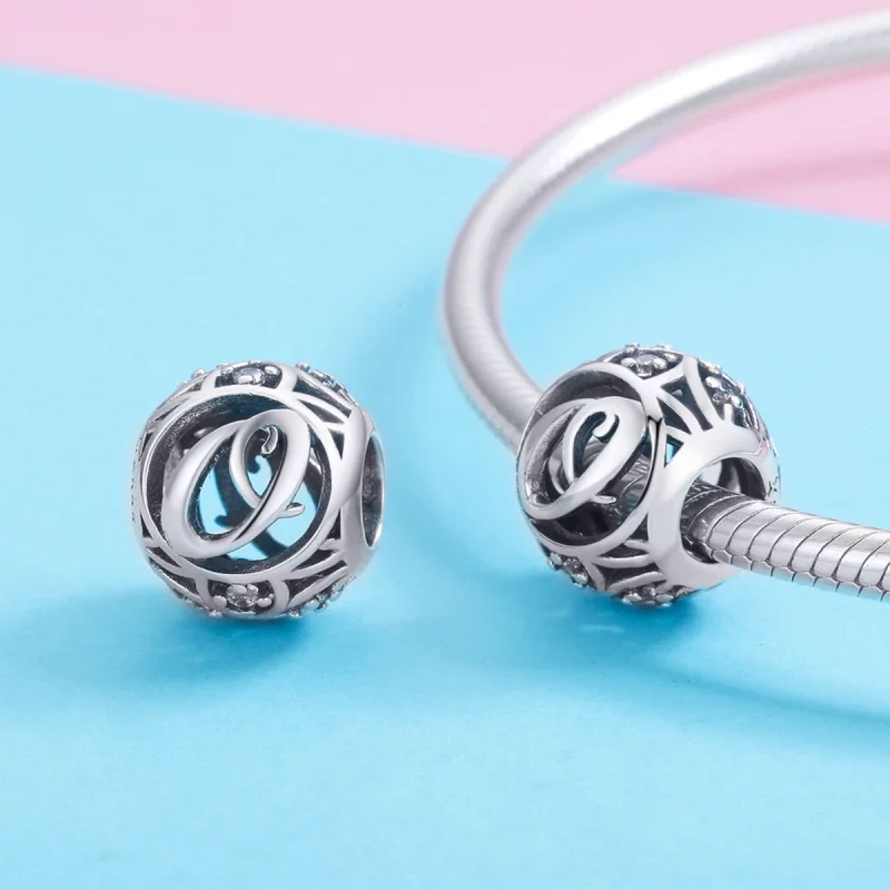 (afbeelding voor) Pandora Style Letter-O Bedel - SCC738-O - Bekijken 3