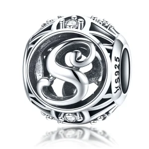 Pandora Style Letter-S Bedel - SCC738-S (afbeelding voor) Pandora Style Letter-S Bedel - SCC738-S