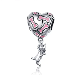 (afbeelding voor) Pandora Style Leuk Puppy Hangende Bedel - SCC1199