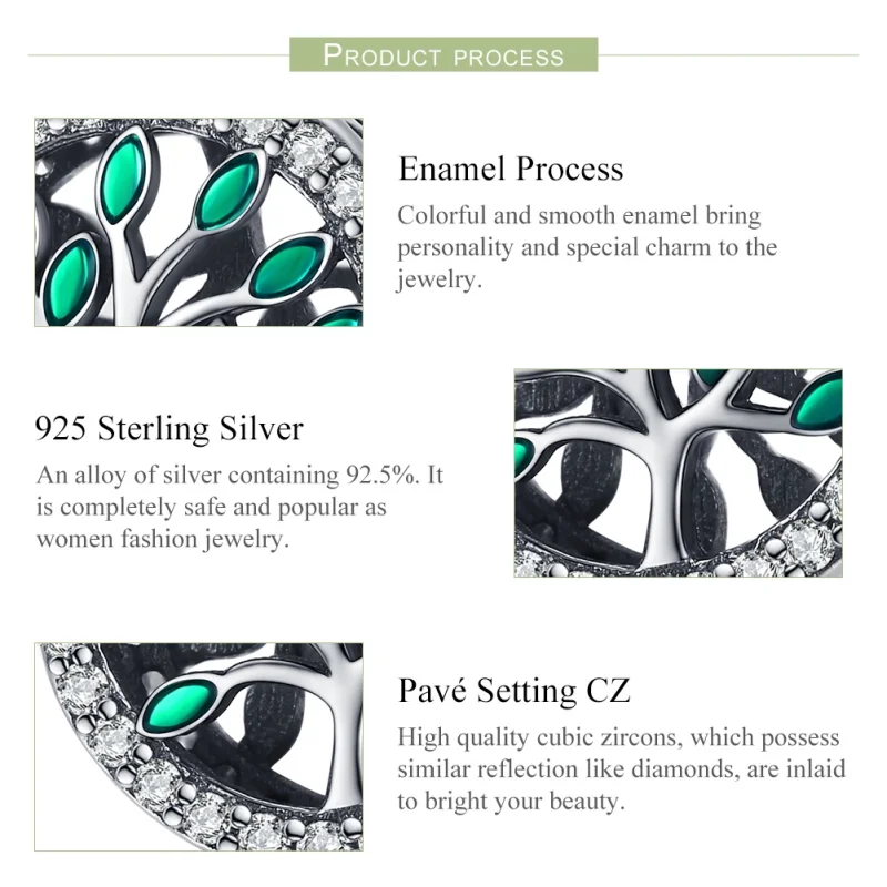 (afbeelding voor) Pandora Style Levensboom Bedel - SCC1095 - Bekijken 4