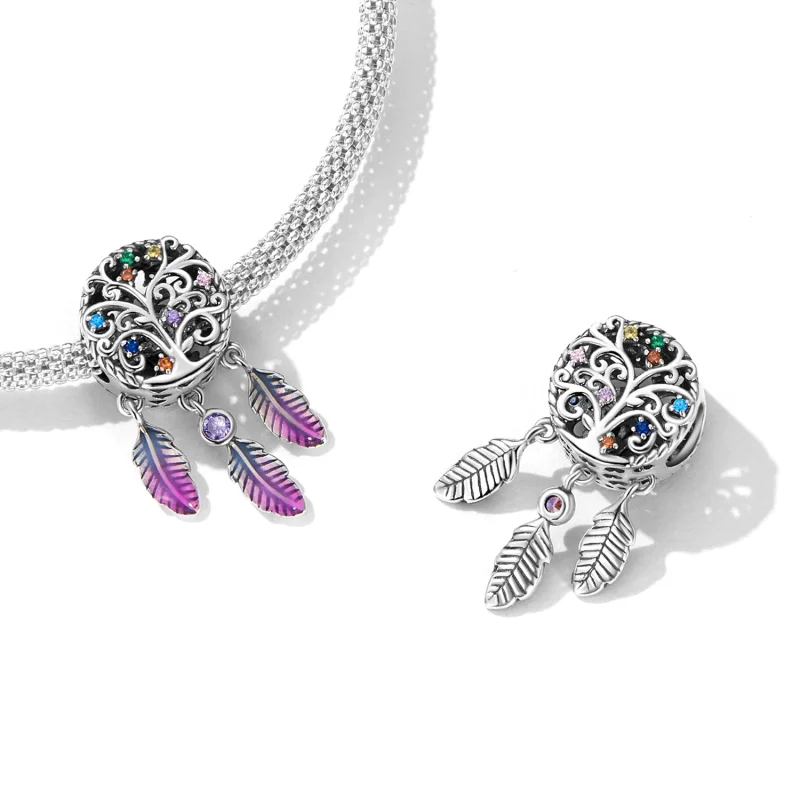 (afbeelding voor) Pandora Style Levensboom Dream Catcher Bedel - SCC2268 - Bekijken 4