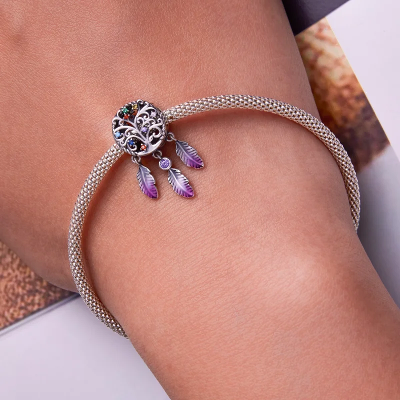 (afbeelding voor) Pandora Style Levensboom Dream Catcher Bedel - SCC2268 - Bekijken 6