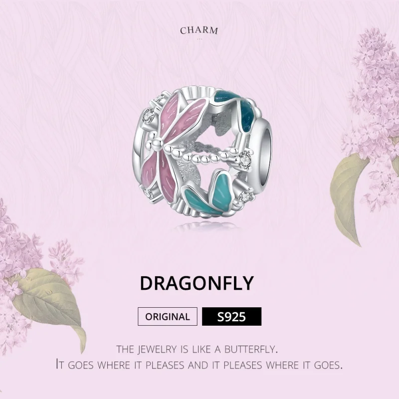 (afbeelding voor) Pandora Style Libel Bedel - BSC198 - Bekijken 6