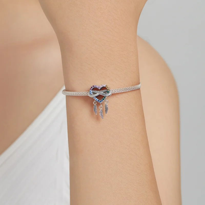 (afbeelding voor) Pandora Style Liefde Droom Catcher Bedel - BSC506 - Bekijken 4