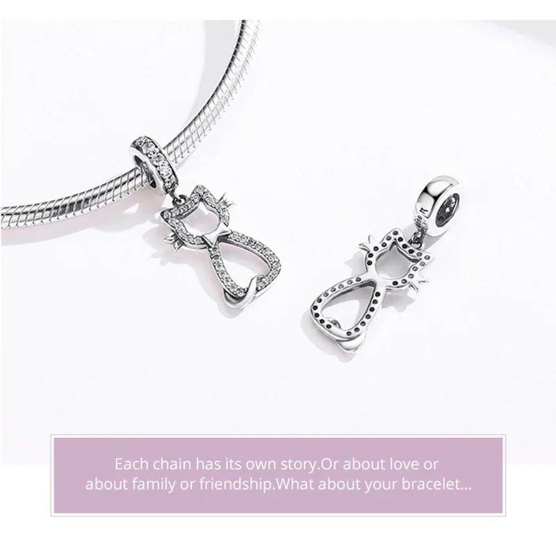 (afbeelding voor) Pandora Style Lieve kat Hangende Bedel - SCC1162 - Bekijken 6