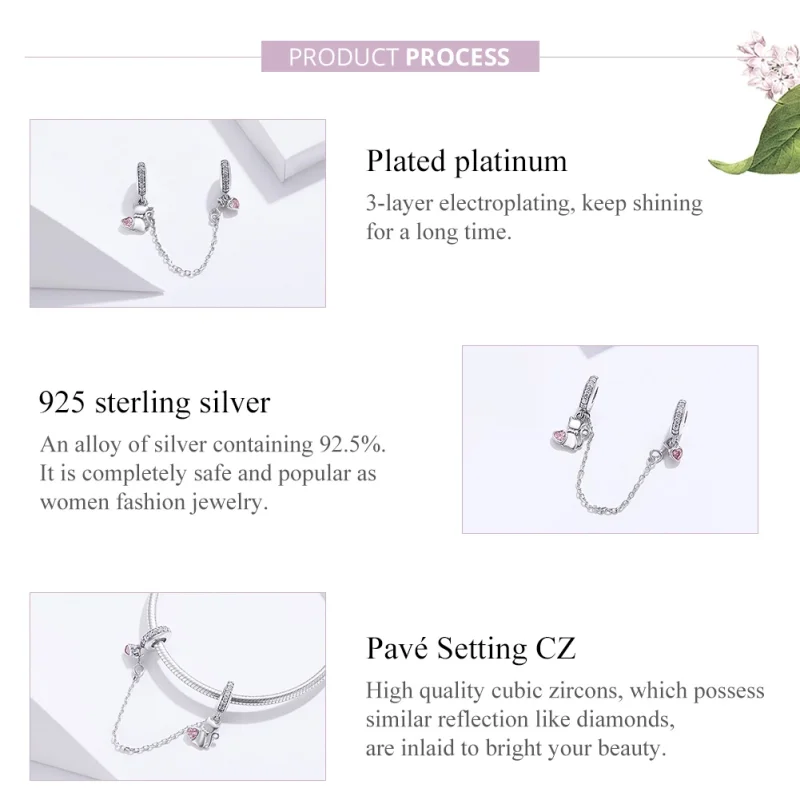 (afbeelding voor) Pandora Style Lieve kat Veiligheidsketting - SCC1233 - Bekijken 2