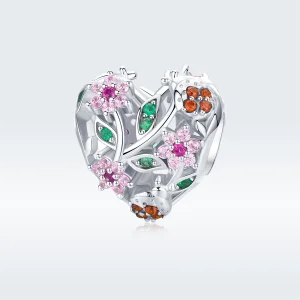 (afbeelding voor) Pandora Style Lieveheersbeestje & Bloemen Bedel - BSC117