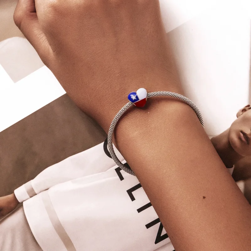 (afbeelding voor) Pandora Style Love Chile Vlag Bedel - SCC2110 - Bekijken 6