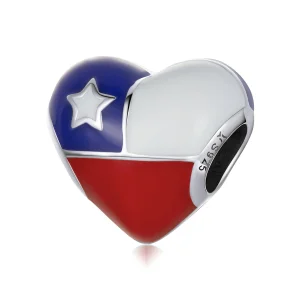 (afbeelding voor) Pandora Style Love Chile Vlag Bedel - SCC2110