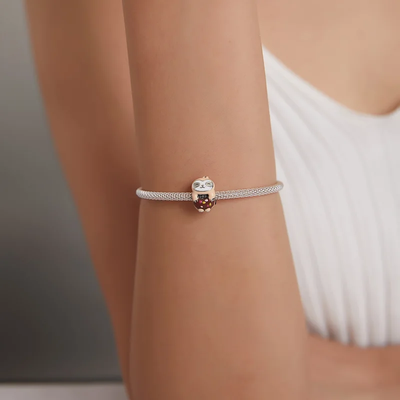 (afbeelding voor) Pandora Style Luiaard Donut Bedel - SCC1881 - Bekijken 5