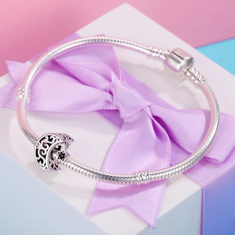 (afbeelding voor) Pandora Style Maan en ster Bedel - SCC483 - Bekijken 5