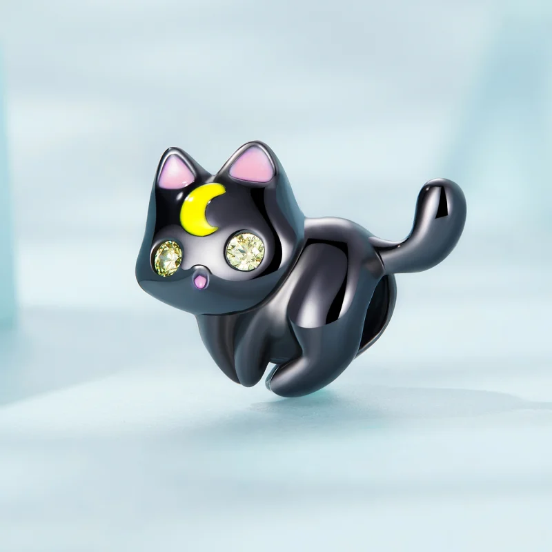 (afbeelding voor) Pandora Style Maan Kat Bedel - SCC2386 - Bekijken 2