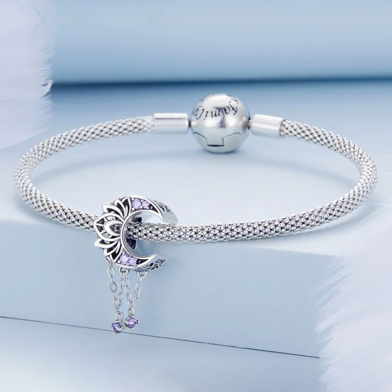 (afbeelding voor) Pandora Style Maan Kwastje Bedel - BSC636 - Bekijken 3