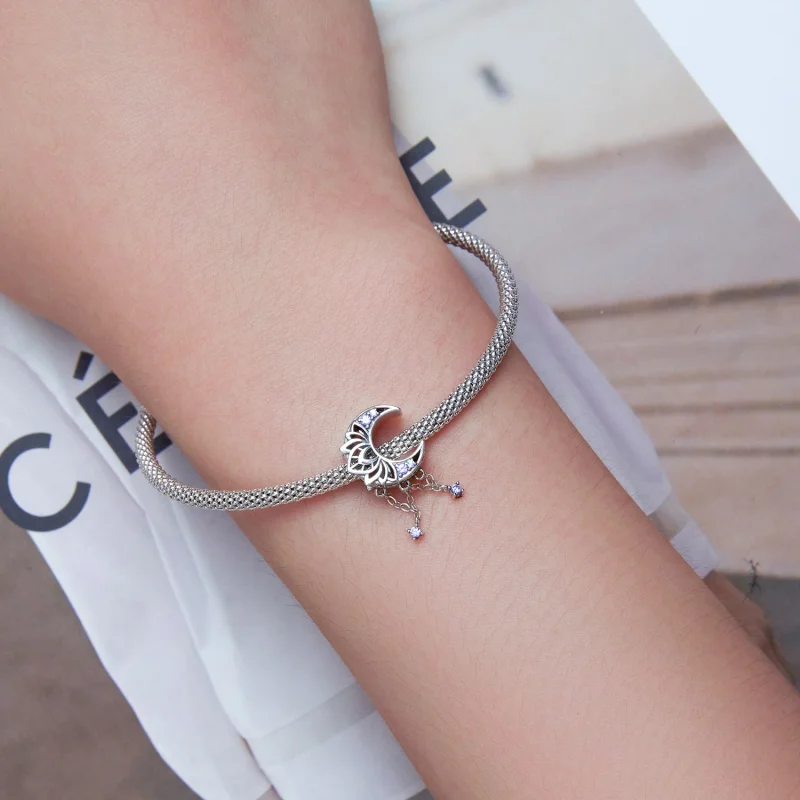 (afbeelding voor) Pandora Style Maan Kwastje Bedel - BSC636 - Bekijken 5