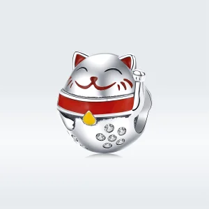 (afbeelding voor) Pandora Style Maneki Neko Bedel - SCC1374
