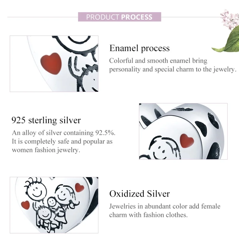 (afbeelding voor) Pandora Style Mijn familie Bedel - BSC237 - Bekijken 8