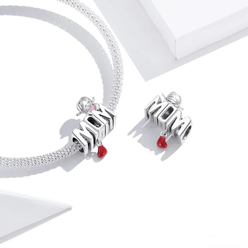 (afbeelding voor) Pandora Style Moeder Brieven Bedel - SCC1461 - Bekijken 3