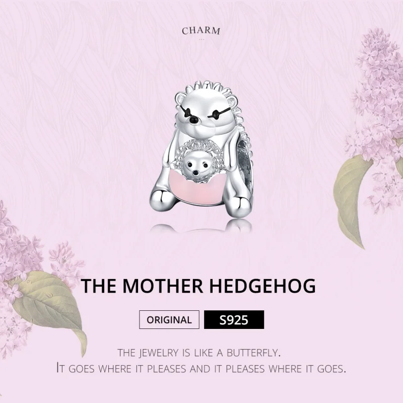 (afbeelding voor) Pandora Style Moeder Egel Bedel - BSC239 - Bekijken 6