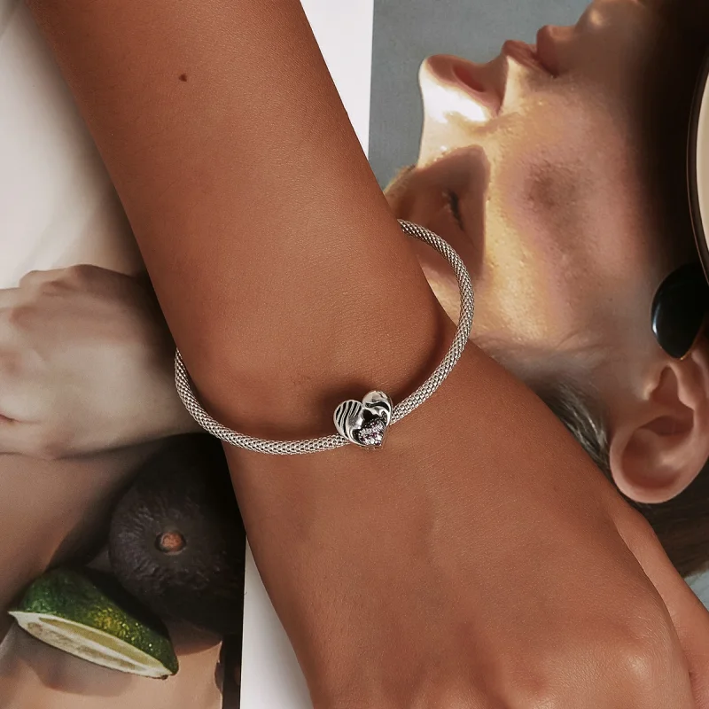 (afbeelding voor) Pandora Style Moeder en dochter houden van Silhouet Bedel - BSC575 - Bekijken 5