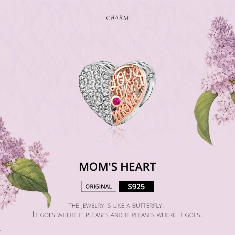 (afbeelding voor) Pandora Style moeder hart Bedel - SCC1173 - Bekijken 2