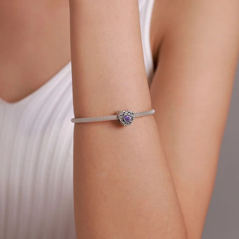 (afbeelding voor) Pandora Style Mysterieus hart Bedel - SCC1929 - Bekijken 5