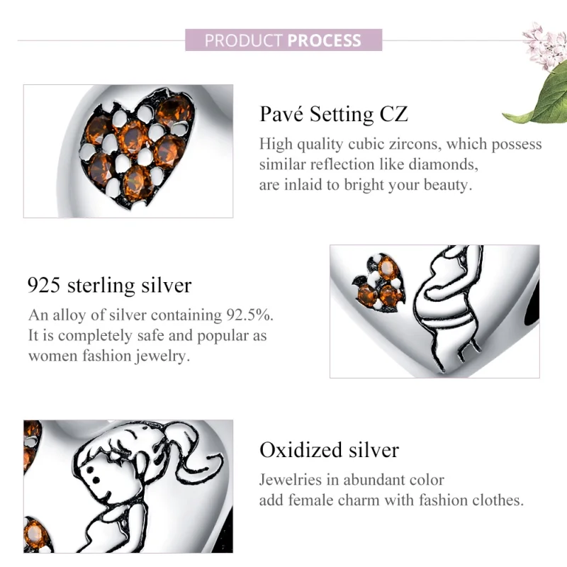 (afbeelding voor) Pandora Style Nieuwe moeder zwangerschap Bedel - SCC1589 - Bekijken 8