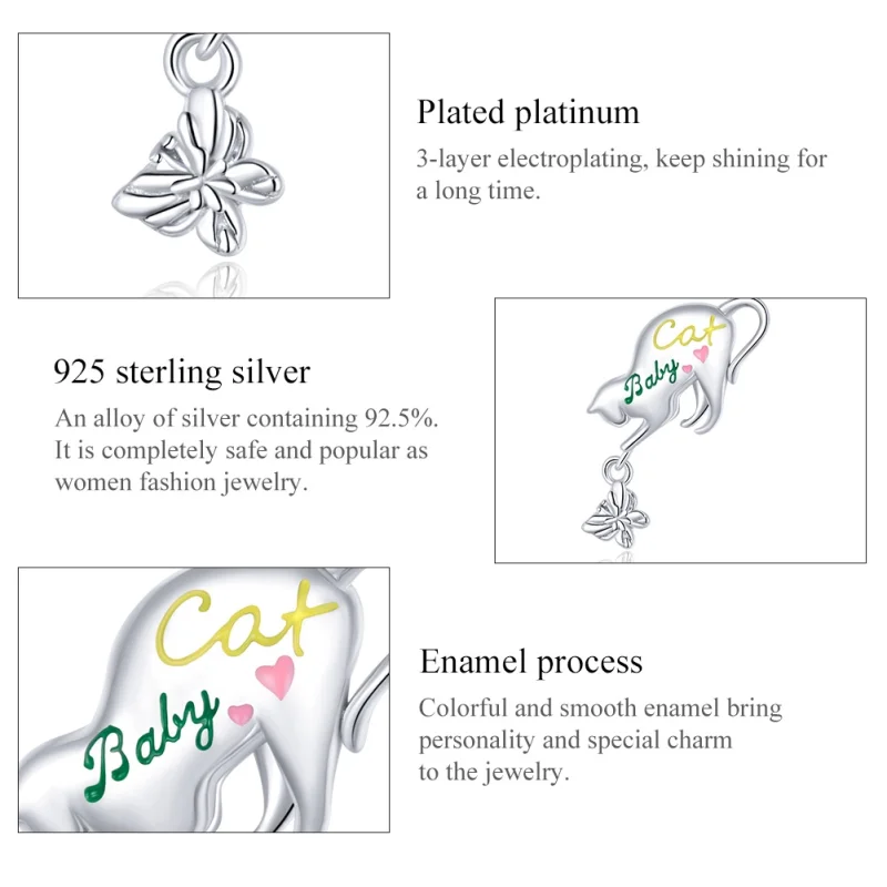 (afbeelding voor) Pandora Style Ondeugende kat Bedel - SCC1678 - Bekijken 7