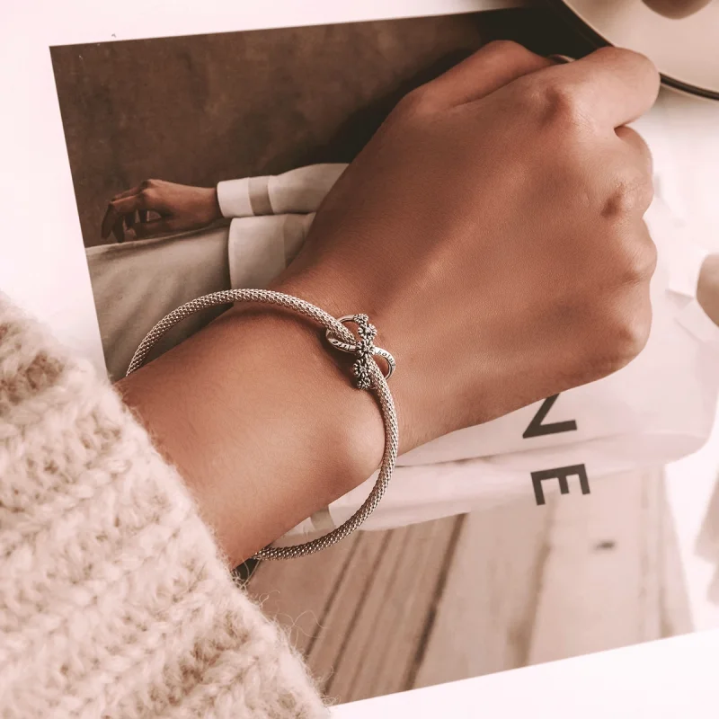 (afbeelding voor) Pandora Style Oneindige bloemen Bedel - SCC2099 - Bekijken 5