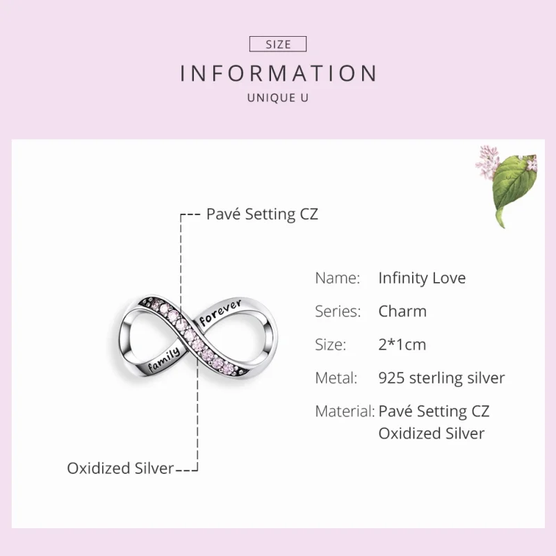 (afbeelding voor) Pandora Style Oneindigheid Bedel - SCC1146-PK - Bekijken 2