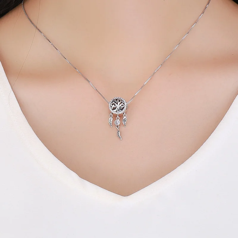 (afbeelding voor) Pandora Style Opengewerkte dromenvanger Bedel - SCC723 - Bekijken 5