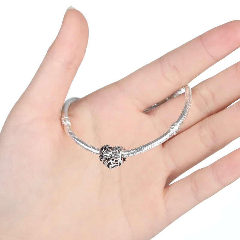 (afbeelding voor) Pandora Style Opengewerkte harten Bedel - SCC024 - Bekijken 4