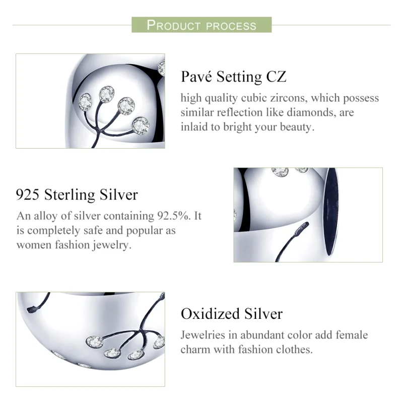 (afbeelding voor) Pandora Style Paardebloem Bedel - BSC053 - Bekijken 7