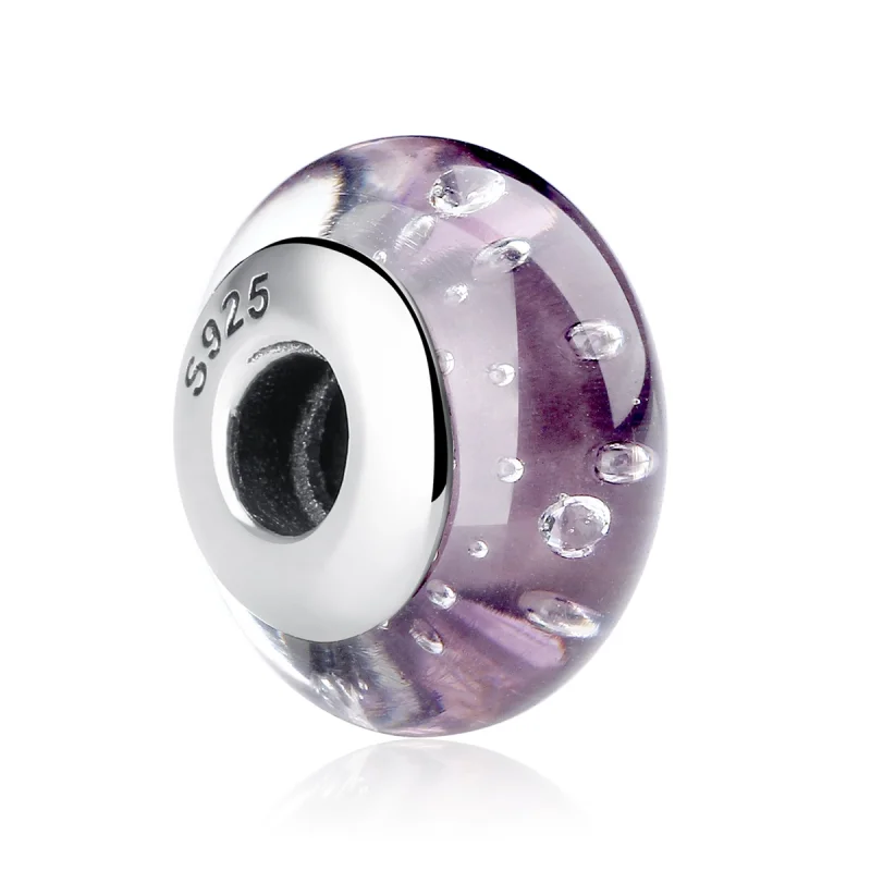 (afbeelding voor) Pandora Style Paars Murano Glas Bedel - SCZ001 - Bekijken 2