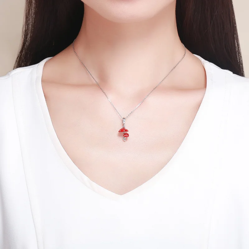 (afbeelding voor) Pandora Style Paddestoel Hangende Bedel - SCC1060 - Bekijken 5