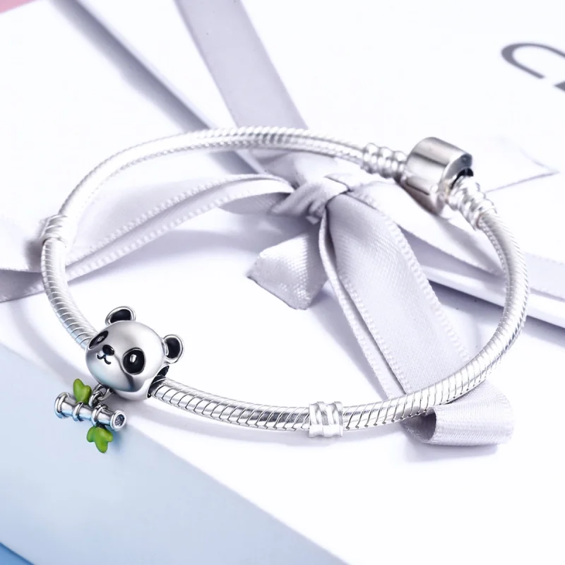 (afbeelding voor) Pandora Style Panda eet graag bamboe Bedel - SCC325 - Bekijken 5