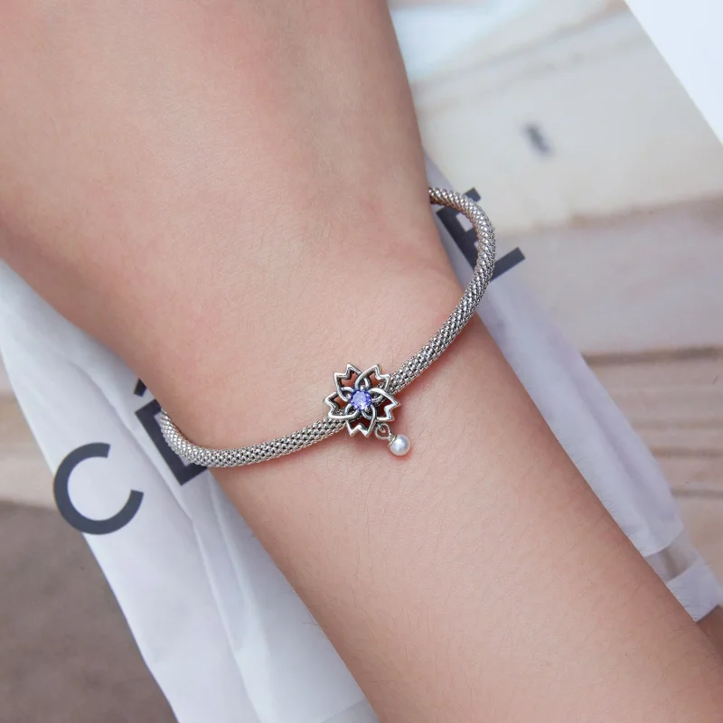 (afbeelding voor) Pandora Style Parel Streamer Bedel - BSC637 - Bekijken 4