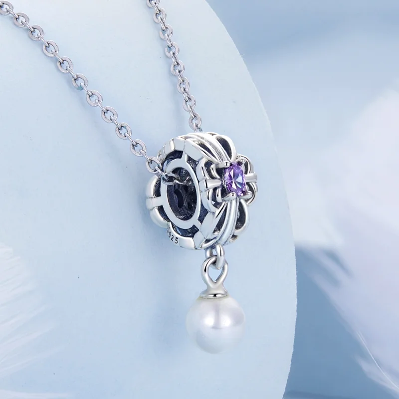 (afbeelding voor) Pandora Style Parel Streamer Bedel - BSC638 - Bekijken 2