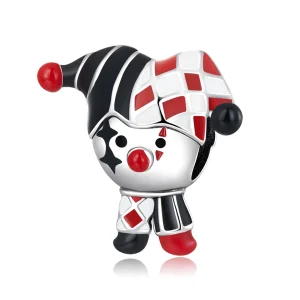(afbeelding voor) Pandora Style Poker Clown Bedel - SCC2237