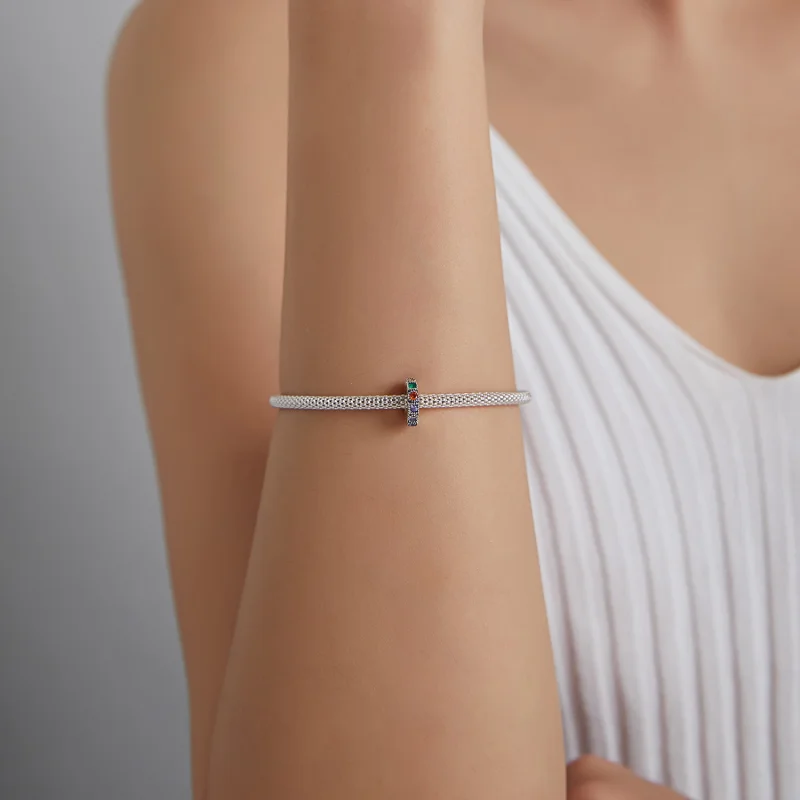 (afbeelding voor) Pandora Style Regenboog Steen Spacer Bedel - BSC473 - Bekijken 5