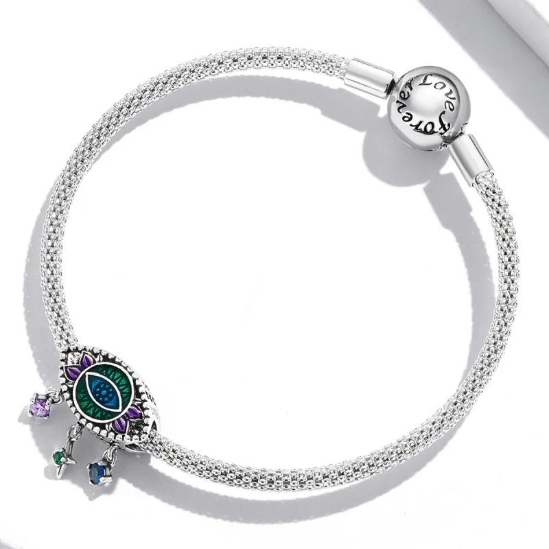 (afbeelding voor) Pandora Style Retro Duivel Oog Bedel - SCC2162 - Bekijken 3