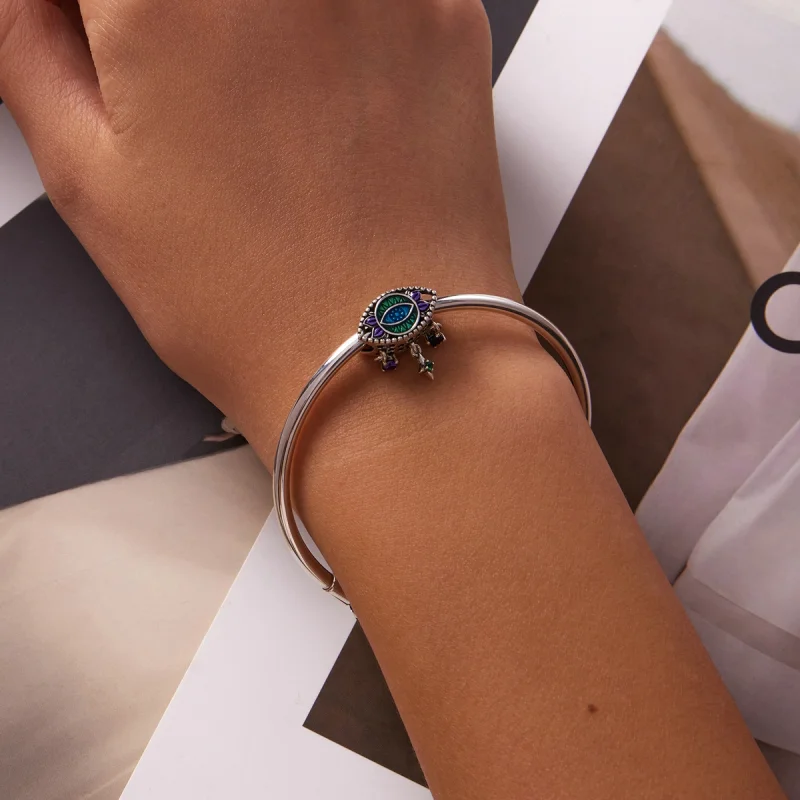 (afbeelding voor) Pandora Style Retro Duivel Oog Bedel - SCC2162 - Bekijken 5