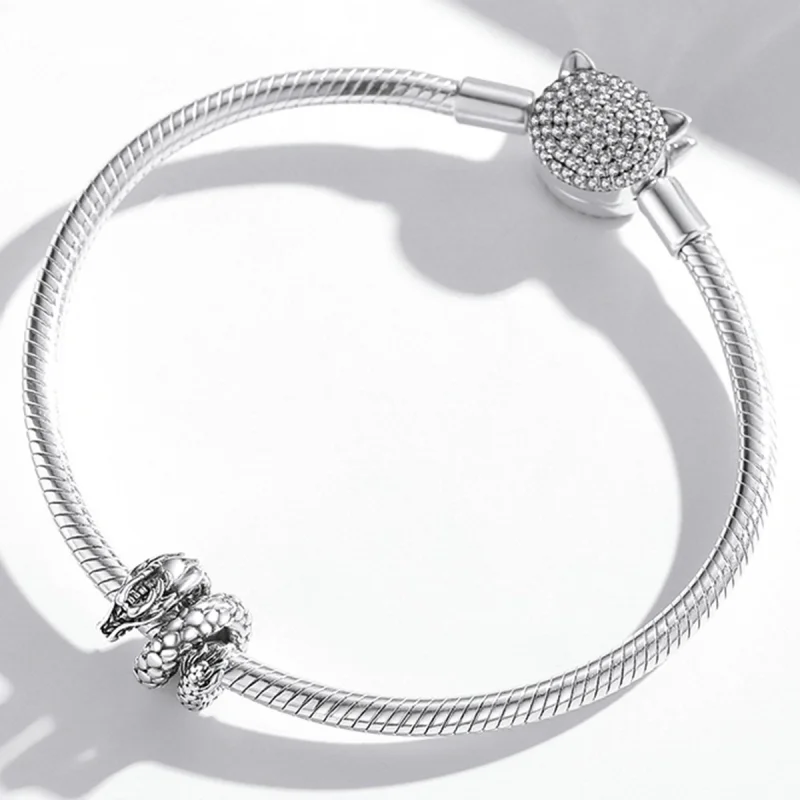 (afbeelding voor) Pandora Style Retro Panlong Bedel - BSC546 - Bekijken 3