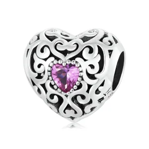 (afbeelding voor) Pandora Style Retro Patroon Liefde Bedel - SCC2136