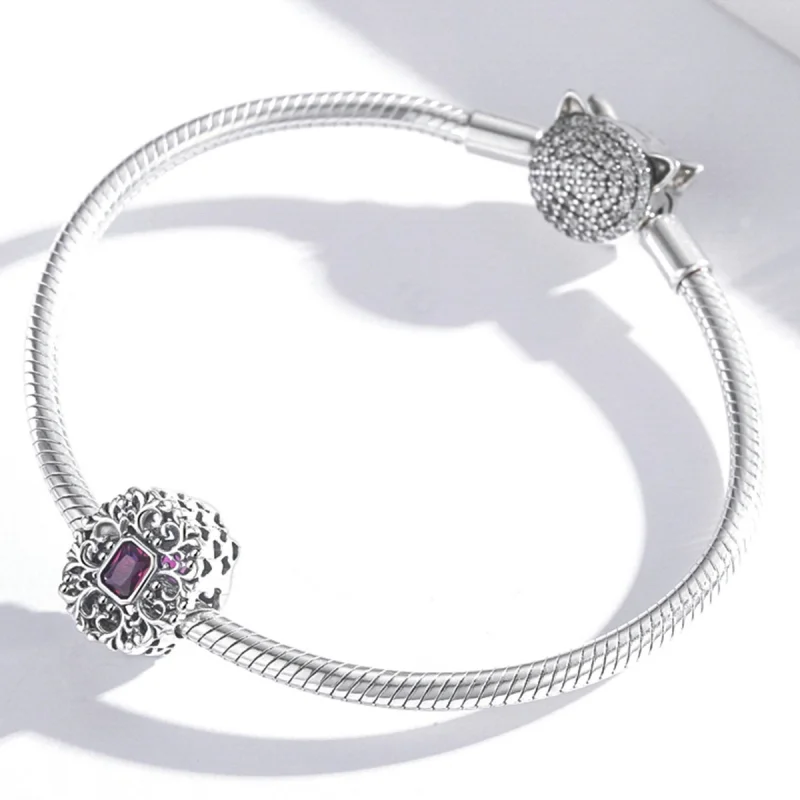 (afbeelding voor) Pandora Style Retro Patroon - Zirkonium Bedel - SCC2152 - Bekijken 3