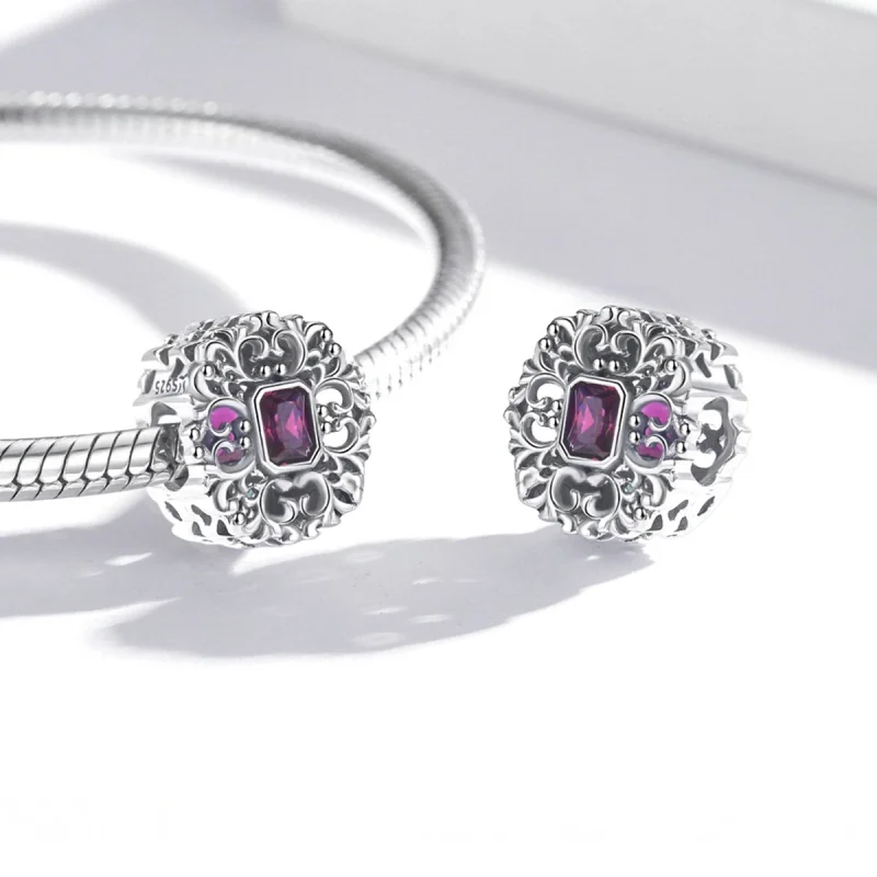 (afbeelding voor) Pandora Style Retro Patroon - Zirkonium Bedel - SCC2152 - Bekijken 4